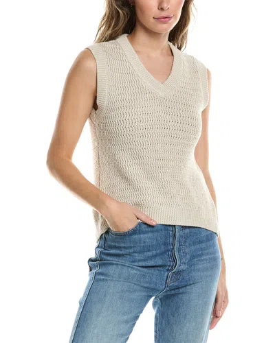 Hudson Jeans Twisted Back Sweater In White