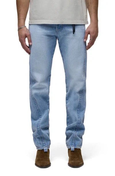 Hudson Jeans Twisted Seam Straight Leg Jeans In Blue