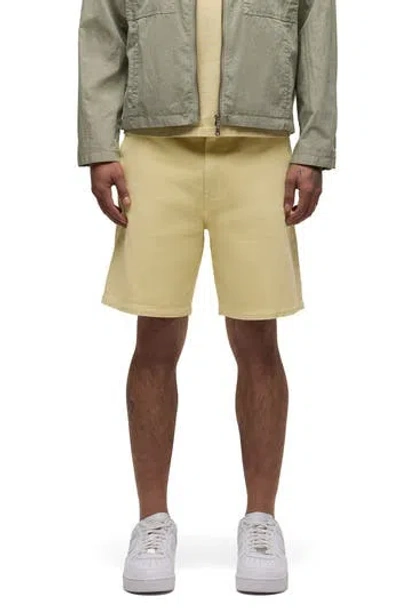 Hudson Jeans Venice Chino Shorts In Yellow