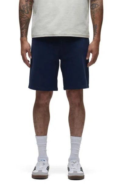 Hudson Jeans Venice Flat Front Navy Cotton Twill Chino Shorts