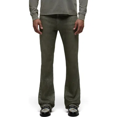 Hudson Walker Kick Flare 34 Jeans In Wax Olive In Green