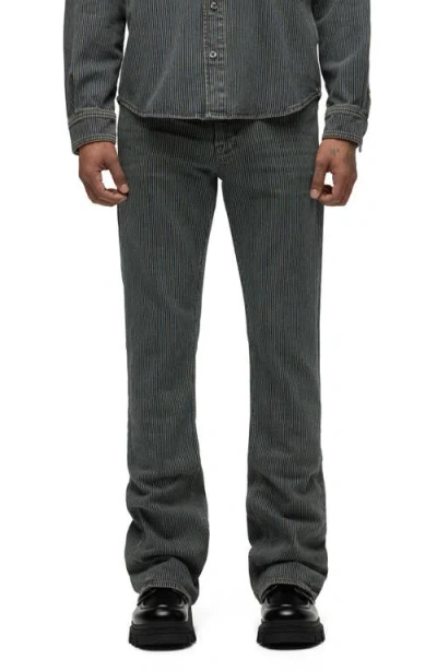 HUDSON HUDSON JEANS WALKER KICK FLARE PINSTRIPE JEANS