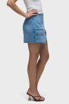 Hudson Jeans Wrap Mini Skirt In Mountain