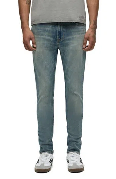 Hudson Jeans Zack Distressed Skinny Jeans In Blue