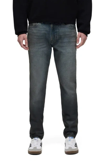 Hudson Jeans Zack Skinny Fit Jeans In Coated Charcoal