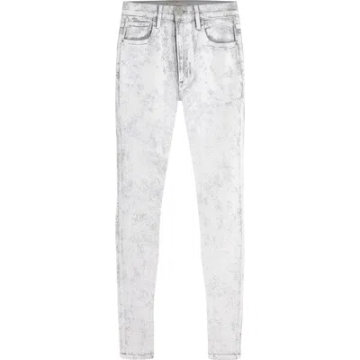 Hudson Jeans Zack Skinny Stretch Jeans In White Shatter