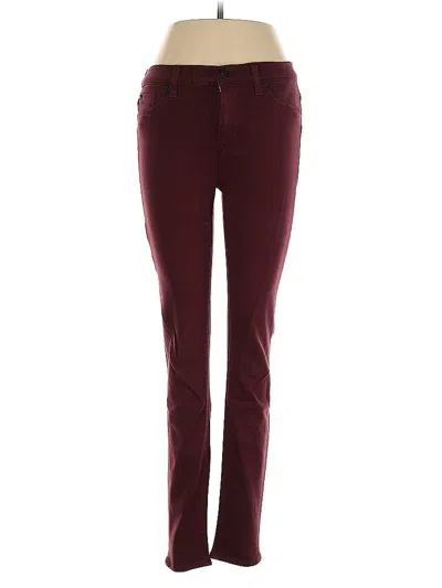 Pre-owned Hudson Jeggings In Burgundy