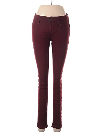 Pre-owned Hudson Jeggings In Burgundy