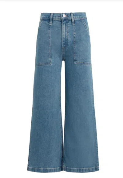 Hudson Jodi High Rise Wide Leg Jeans In Blue