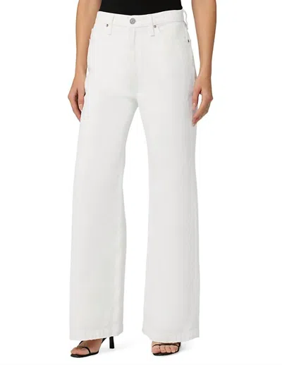 Hudson Jodie 5 Pocket High Rise Wide Leg Jeans In White