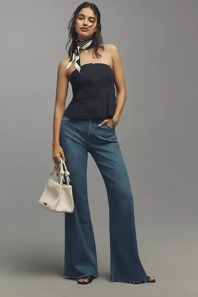 Hudson Jodie High-rise Wide-leg Jeans In Black
