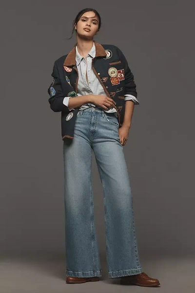 Hudson Jodie High-rise Wide-leg Jeans In Blue