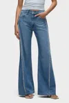 Hudson Jodie Loose Fit Wide Leg Jean In Unravel In Multi