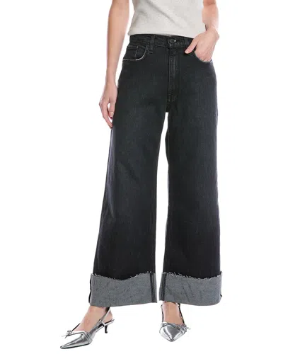 Hudson Jodie Milano Noir Loose Fit Wide Leg Petite Jean In Black