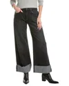 Hudson Jodie Milano Noir Wide Leg Jean In Black