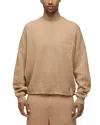 Hudson Jeans Jrue Mock Neck Sweater In Honey B