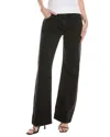 Hudson Jeans Kelli Low-rise Embellished Black Loose Straight Jean In Black