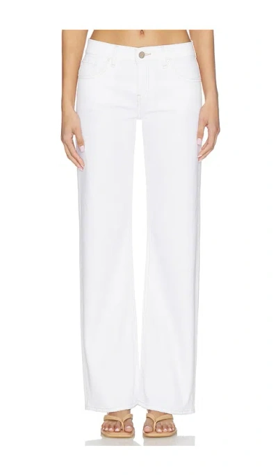 Hudson Kelli Low Rise Loose Straight Jeans In White