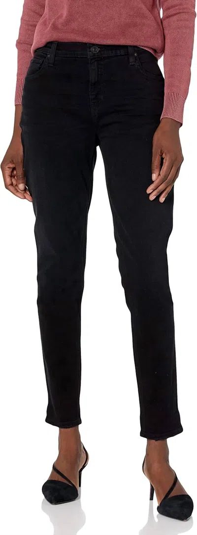 Hudson Lana Boyfriend Ankle Jean With Rolled Hem In Life Goes On In Black