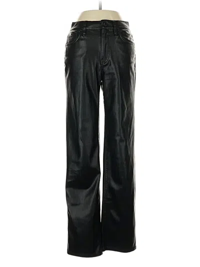 Pre-owned Hudson Leather Pants In Black