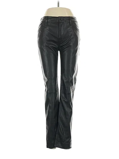 Pre-owned Hudson Leather Pants In Black