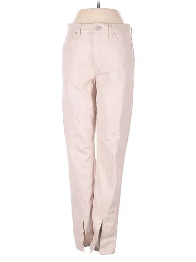 Pre-owned Hudson Leather Pants In Brown