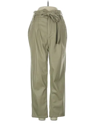 Pre-owned Hudson Leather Pants In Green