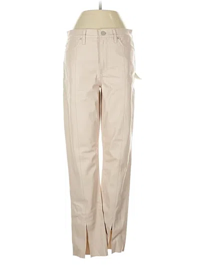 Pre-owned Hudson Leather Pants In Tan