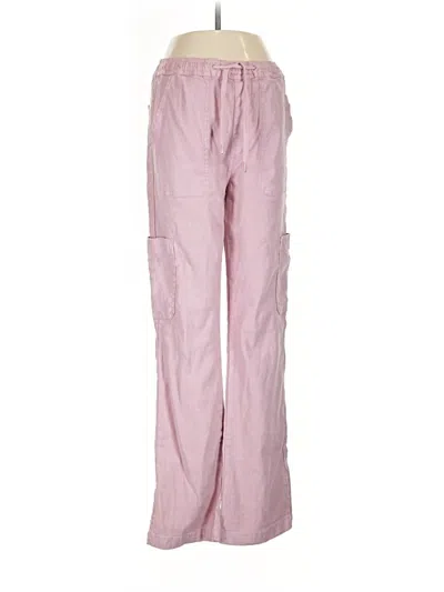 Pre-owned Hudson Linen Pants In Pink