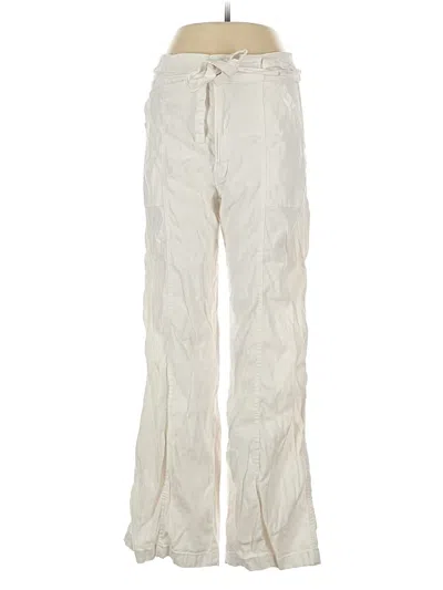 Pre-owned Hudson Linen Pants In White