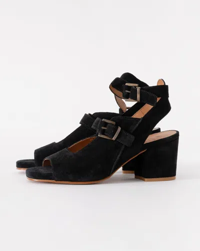 Hudson London Rona Suede Womens Heels In Black