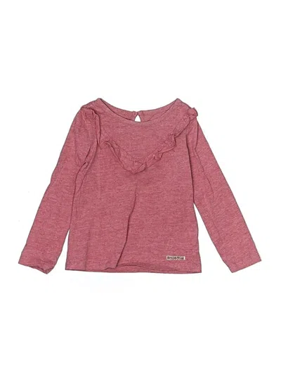 Pre-owned Hudson Kids' Long Sleeve Top Pink Open Neckline Tops
