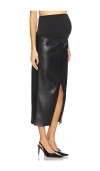 Hudson Jeans Reconstructed Midi Skirt In 블랙