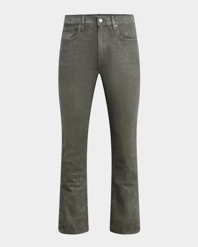 Hudson Men & Apos;s Walker Kick Flare Jeans In Wax Olive