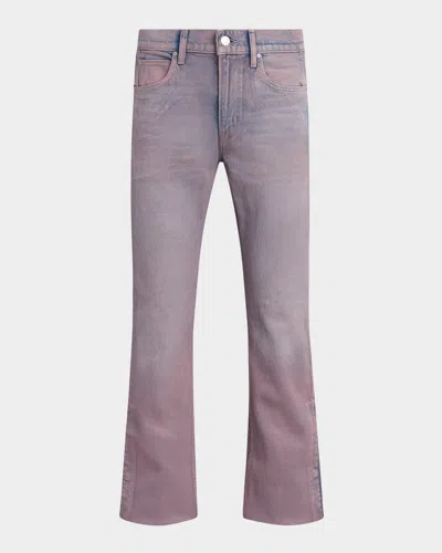 Hudson Men & Apos;s Walker Track Comfort Stretch Bootcut Jeans In Pink