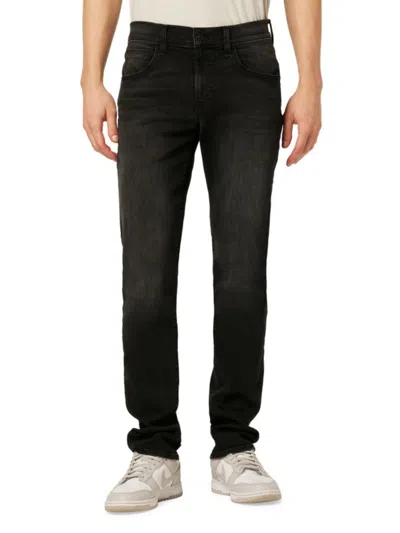 Hudson Men's Byron High Rise Slim Straight Jeans In Grey Black
