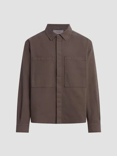 Hudson Men's Canteen Denim Overshirt In Gray