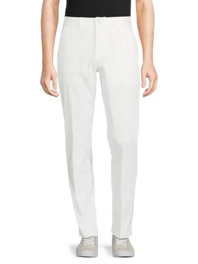 Hudson Men's Classic Slim Straight Dress Pants In White