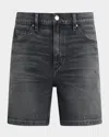 Hudson Men's Clint Faded Relaxed Denim Shorts In Black