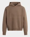 Hudson Double Knit Hoodie In Brown