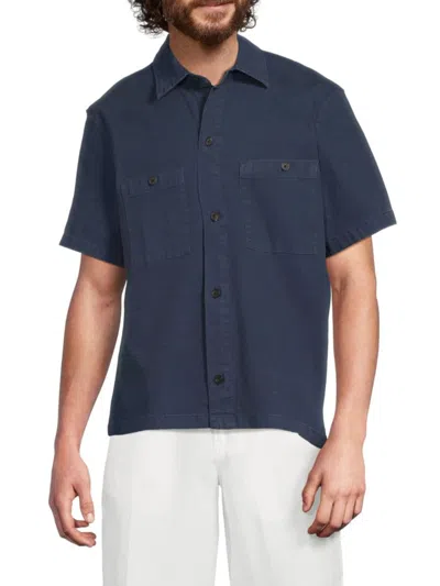 Hudson Men's Cotton-blend Camp Shirt
