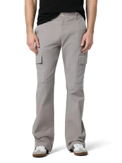 Hudson Men's Cotton-blend Cargo Kick Flare Pants In Gray