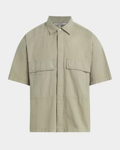 Hudson Men's Cotton-blend Utility Shirt In Green