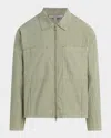 Hudson Jeans Cotton Blend Work Jacket In Green