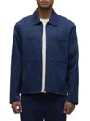 Hudson Men's Cotton Work Jacket In Blue