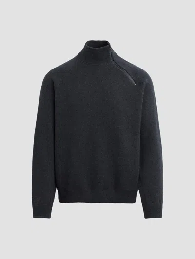 Hudson Men's Cotton-cashmere Quarter-zip Sweater In Wright