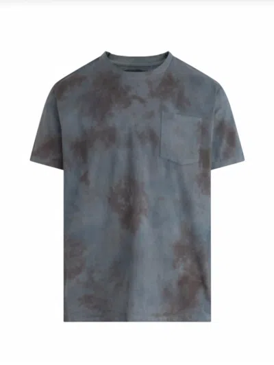 Hudson Men's Crew Neck Tee In Marble In Grey