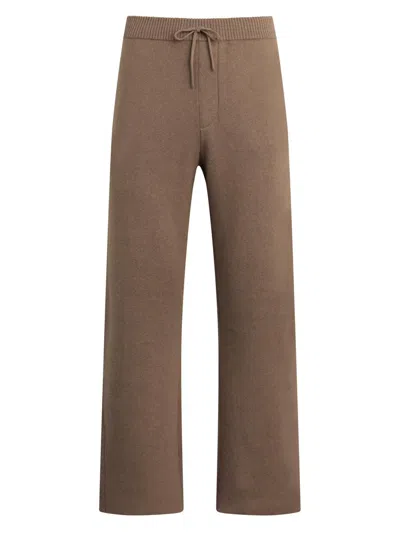 Hudson Double Knit Kick Flare Pants In Brown