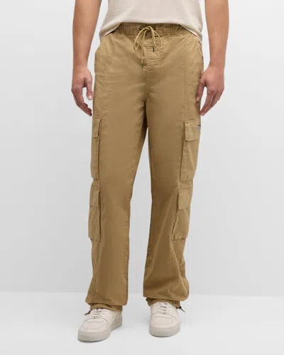 Hudson Men's Drawcord Cargo Pants In Ripstop Tan