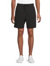 Hudson Men's Drawstring Cotton-blend Shorts In Black